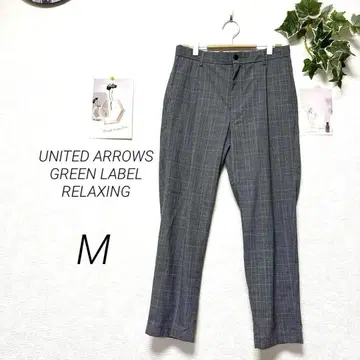 8703-1 GREEN LABEL RELAXING 체크 무늬 슬랙스