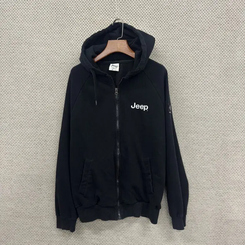 Jeep Black Stone Island Style Hoodie Zip-Up 95 D05478