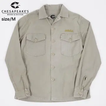 미사용 새상품 CHESAPEAKE'S 유틸리티 셔츠 샌드 M