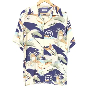 SUN SURF MUSA SHUYA SHOTEN 반팔 알로하 셔츠