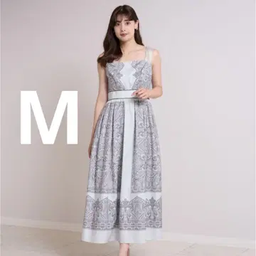 마르베라 패널 프린트 드레스 미스티 사크