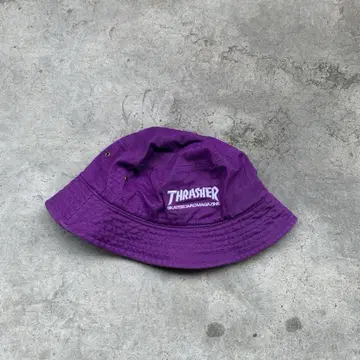 thrasher 퍼플 버킷햇