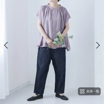 라미 개더 블라우스 08Mab