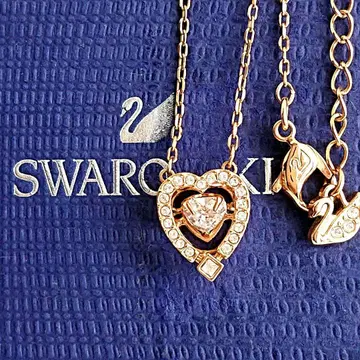 SWAROVSKI 스와로브스키 스파클링 댄싱 하트 로즈 골드
