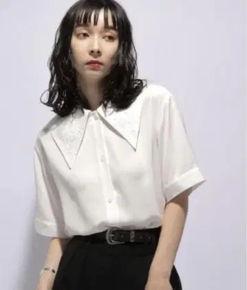 HARE 하레 BIG 컬러 슈 셔츠 화이트 프리 사이즈
