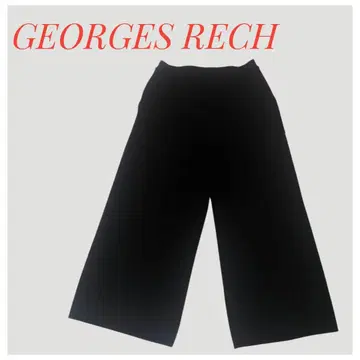 GEORGES RECH 블랙 가우초 팬츠 팬츠