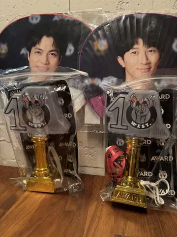 WEST. AWARD 응원봉 2개 & 부채 세트