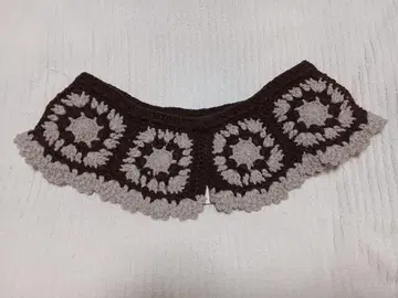 사만사 모스모스 배색 크로셰 탈부착 카라