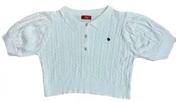 다즐린 POLO BCS 콜라보 케이블 폴로 니트 탑