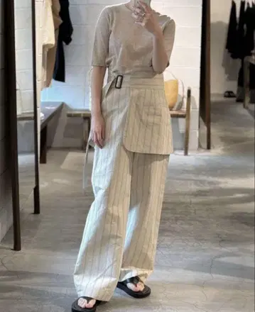 Plage DOMELLE 도멜 C/LI APRON BELT 팬츠