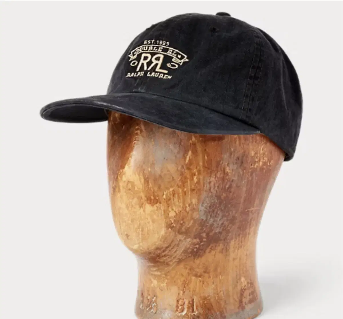 RRL Double RL Ranch Logo Twill Ball Cap Black New
