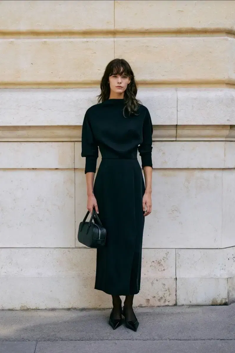 Lameray restrained elegance, full black Onepiece, size 55