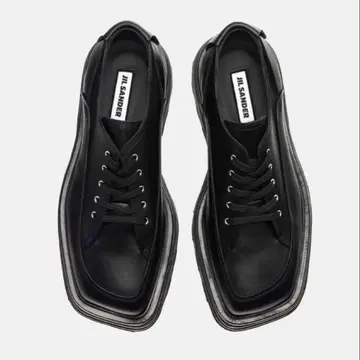 새상품 질 샌더 SQUARE TOE SHOES 43