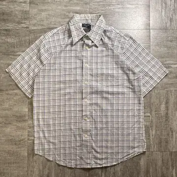 [ 90년대 ] DOCKERS 체크 무늬 반팔 셔츠 빈티지 M 사이즈