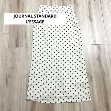 저널 스탠다드 레사주 비스코스 도트 스커트 큐프라 36