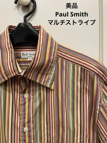 PaulSmith 폴스미스 반팔 셔츠 멀티 컬러 스트라이프