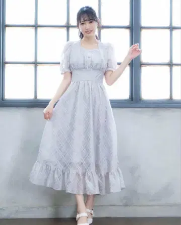 evelyn 시어 체크 코르셋 op