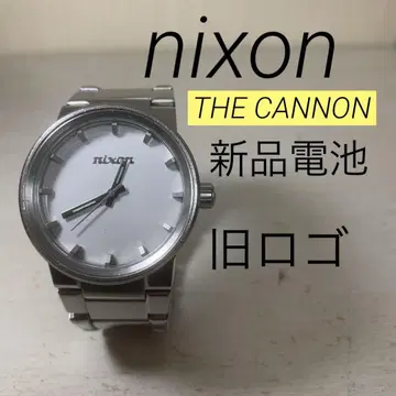 nixon 손목시계 새상품 배터리 THE CANNON 실버 구 로고 닉슨