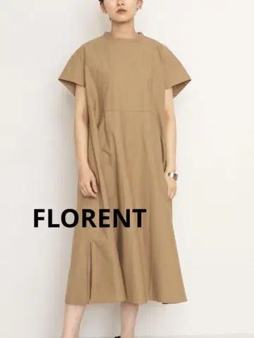 FLORENT 코튼 크루넥 원피스 오버 사이즈 플로렌트