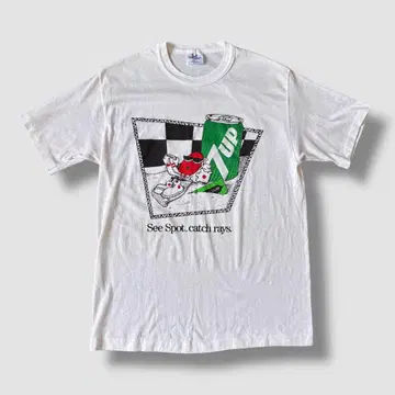 80s-90s USA제 Tee Javs 7 UP 빈티지 티셔츠