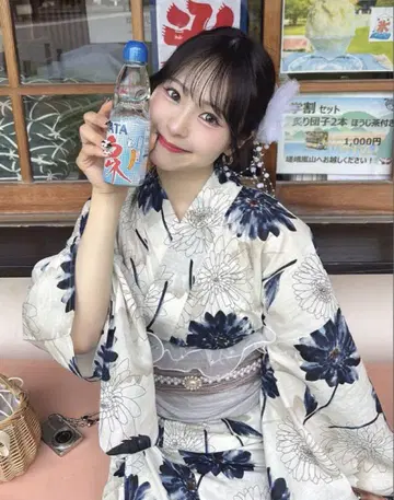 미사용 새상품 그레일 거베라 유카타 세트[tu1495]