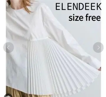 ELENDEEK 엘렌딕 플리츠 디자인 블라우스 프리