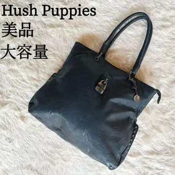 Hush Puppies 가죽 토트백 대용량 A4 수납 가능 블랙