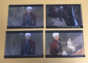Fate UBW 미니 클리어 파일 토오사카 린 & 에미야 4매 세트