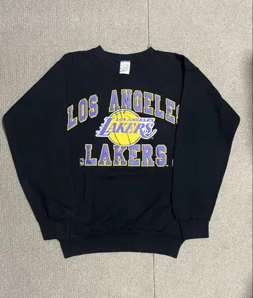 80s 90s NBA 레이커스 맨투맨 트레이닝복 블랙 uas 제