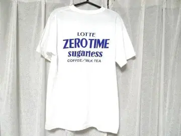80년대 빈티지 롯데 LOTTE ZERO TIME 티셔츠 당시 상품