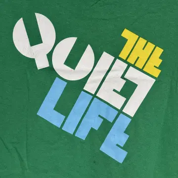 희귀 00's The Quiet Life 그린 티셔츠 USA 제작