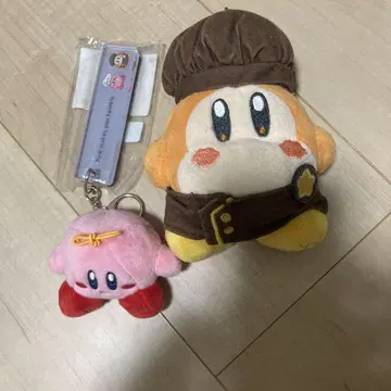 커비 카페 봉제 인형 키링 세트