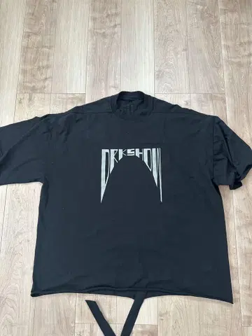 DRKSHDW 오버 사이즈 티셔츠 블랙