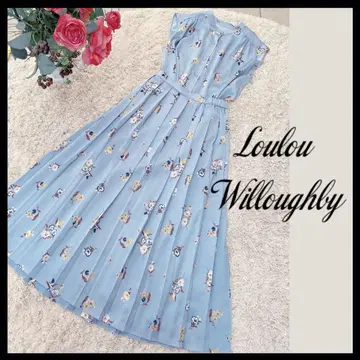 Loulou Willoughby 빈티지 플라워 블라우스 & 스커트