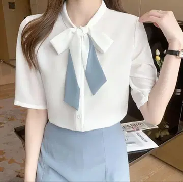 블라우스 화이트 M 사이즈