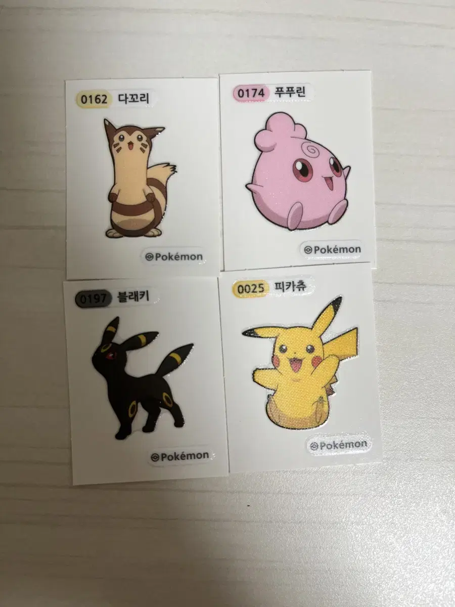 Pokémon Ddibudibu Seal Umbreon, Pikachu, Aipom, Jigglypuff