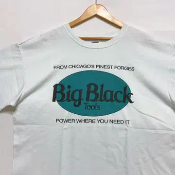 00s BIG BLACK 빅 블랙 티셔츠 밴딩 밴 티 구제 의류