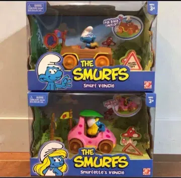 미개봉 새상품 smurfs vehicle 스머프 풀백카 2대 세트