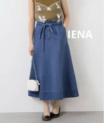 IENA 벨 데님 스커트 36