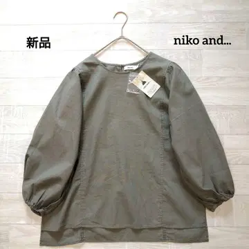 niko and... 니코 앤드 볼륨 소매 블라우스 M 새상품
