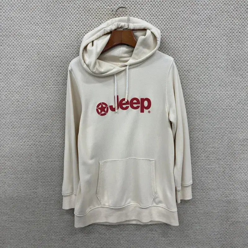 Jeep Women's Ivory Big Logo Hoodie 90 D05537
