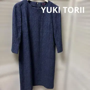 YUKI TORII 네이비 7부 소매 원피스