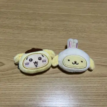 치이카와 x 산리오 시크릿 헤어 클립 폼폼푸딩