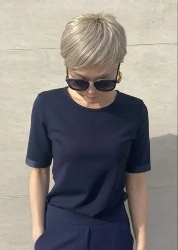 JENNE 테이프 리본 티셔츠 S