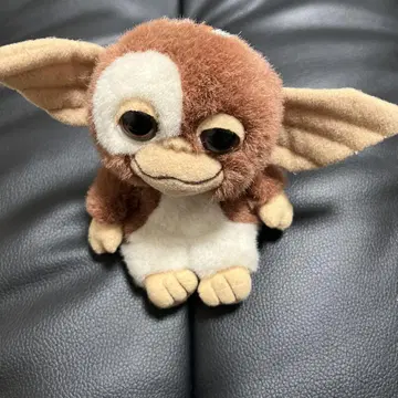 그렘린 봉제 인형 키링 소형 브라운과 화이트