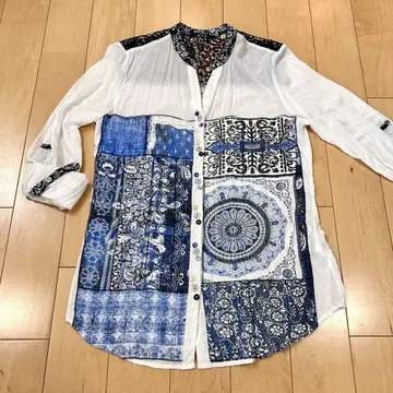Desigual 데시구알 디자인 긴팔 셔츠 블라우스
