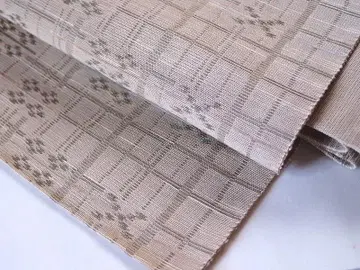 여름 아이템 직조 나고야 오비(약 24cm) (카스리 문양) 새상품급