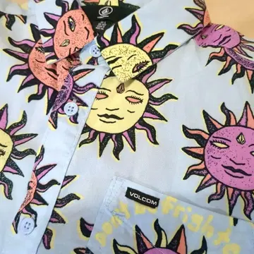 VOLCOM 태양 프린트 반팔 셔츠