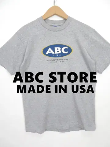 ABC 스토어 USA제 티셔츠 M 그레이 하와이 구제 의류 빈티지 00s