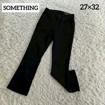 SOMETHING 썸씽 부츠 컷 데님 블랙 에드윈